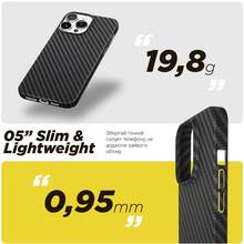 Чохол ArmorStandart LikeCarbon MagCase для Apple iPhone 16 Pro Black (ARM80094)