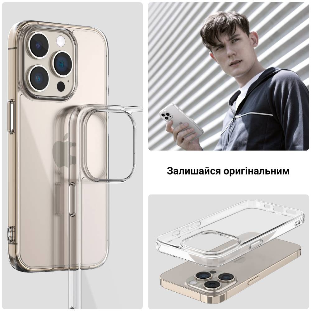 Чохол ArmorStandart Air для Apple iPhone 16 Pro Max Clear (ARM78490) Матеріал поліуретан