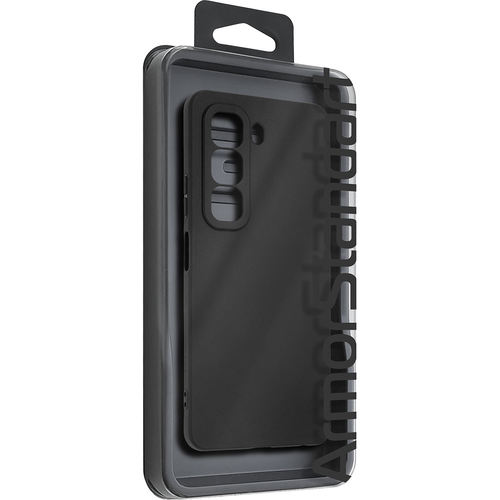 Чохол ARMORSTANDART Matte Slim Fit для Infinix Hot 50 4G Camera cover Black (ARM80957) Матеріал поліуретан