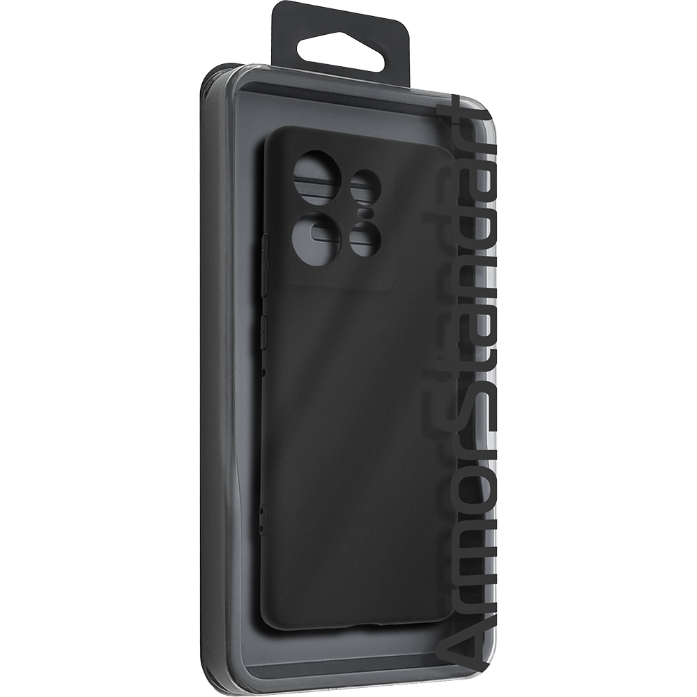 Чохол ARMORSTANDART Matte Slim Fit для Motorola Edge 50 Pro Camera Cover Black (ARM77291) Матеріал поліуретан