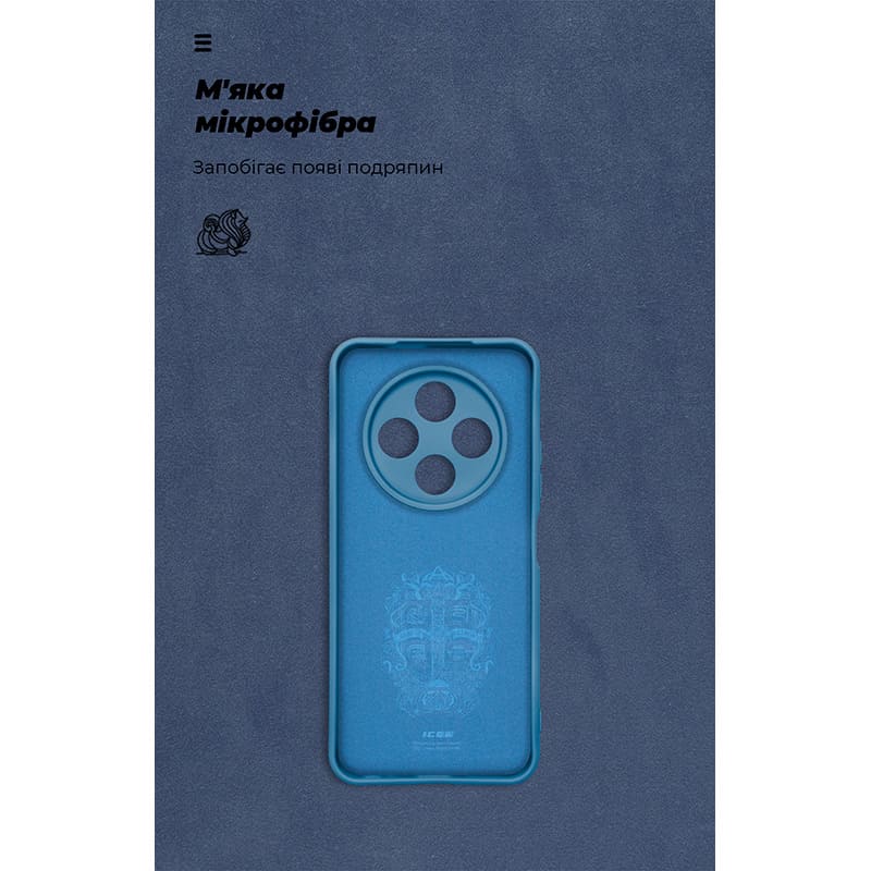 Чохол ARMORSTANDART ICON для Tecno Spark 30C 4G (kl5) Camera cover Dark Blue (ARM81204) Колір синій