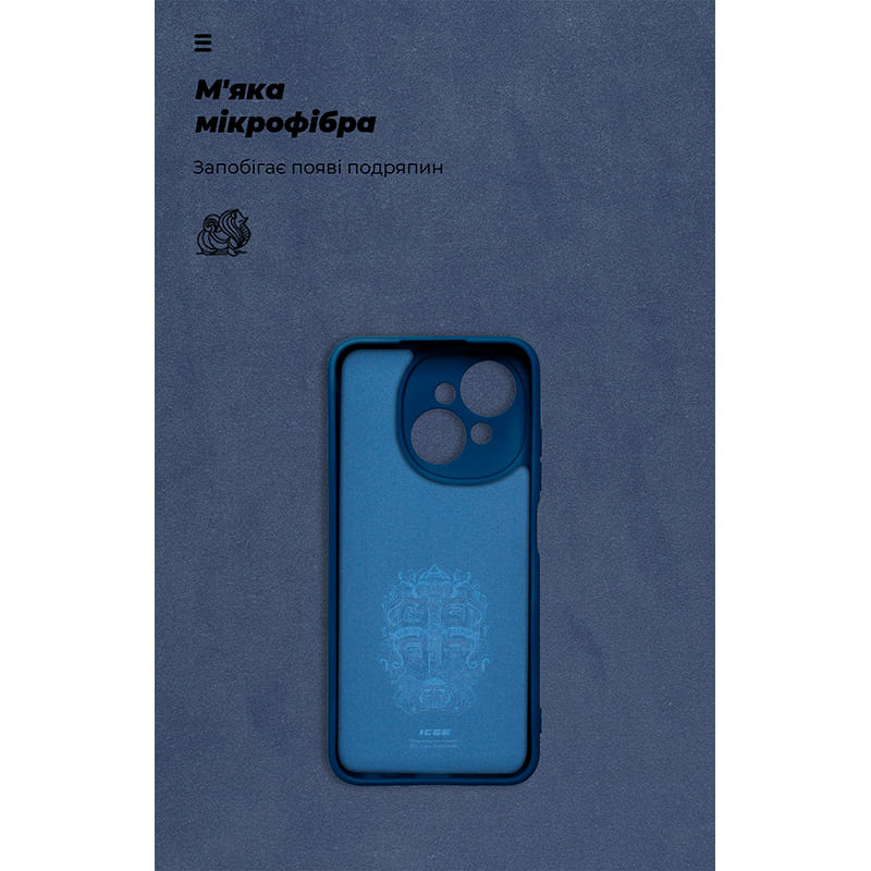 Чехол ARMORSTANDART ICON для Tecno Spark Go 1 (KL4) Camera cover Dark Blue (ARM81216) Цвет синий