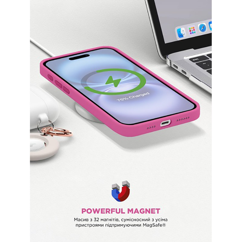 Покупка Чехол ArmorStandart ICON2 MagSafe для Apple iPhone 16 Fuchsia (ARM81314)