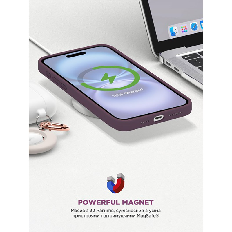 Покупка Чехол Панель ArmorStandart ICON2 MagSafe для Apple iPhone 16 Plum (ARM81312)