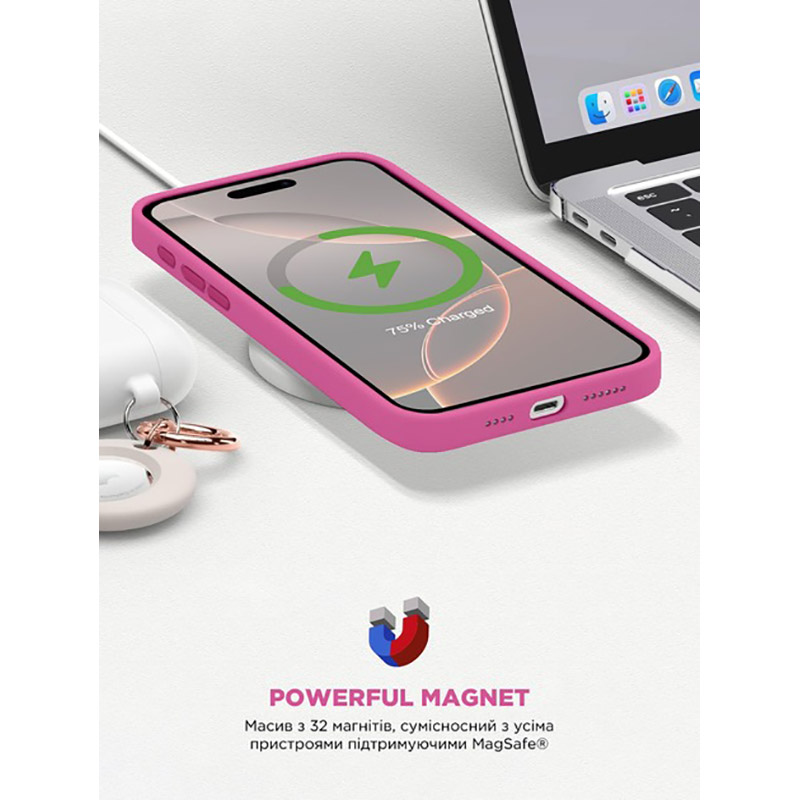 Покупка Чехол ArmorStandart ICON2 MagSafe для Apple iPhone 16 Pro Fuchsia (ARM81319)