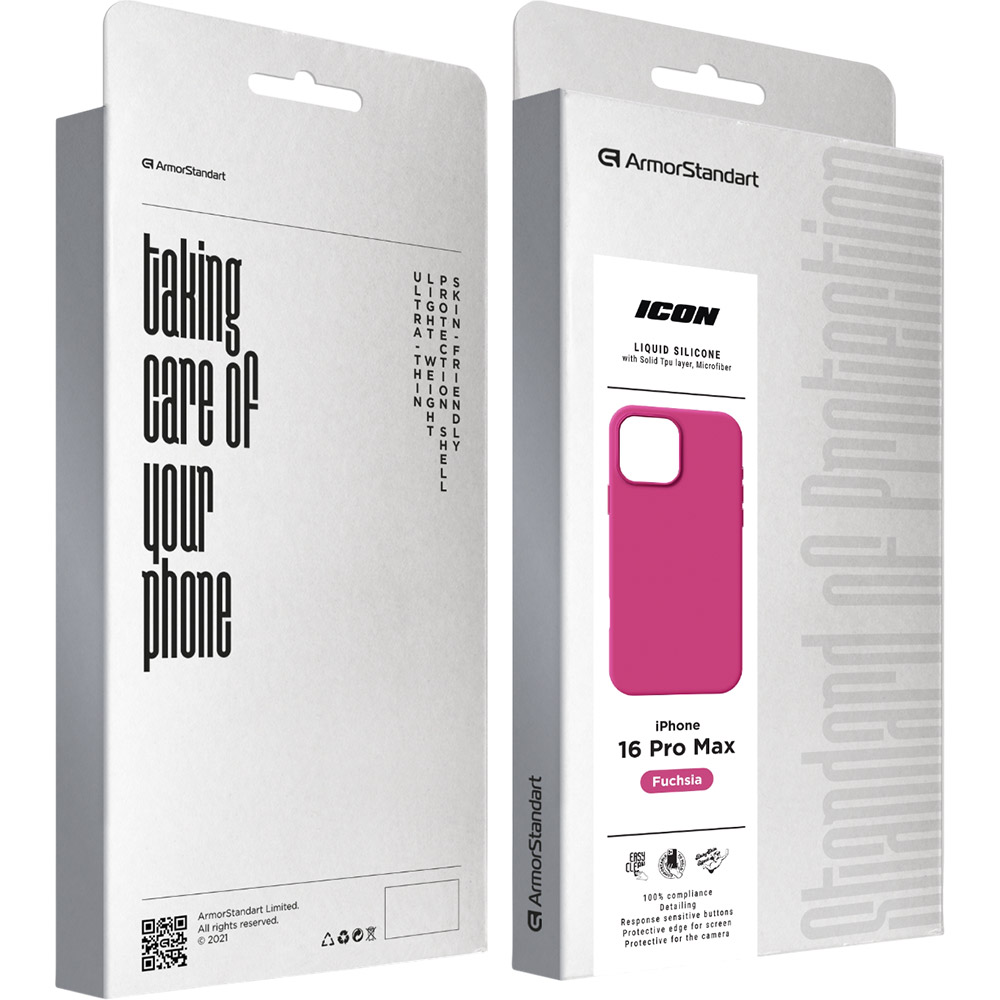 Изображение Чехол ArmorStandart ICON2 MagSafe для Apple iPhone 16 Pro Max Fuchsia (ARM81324)