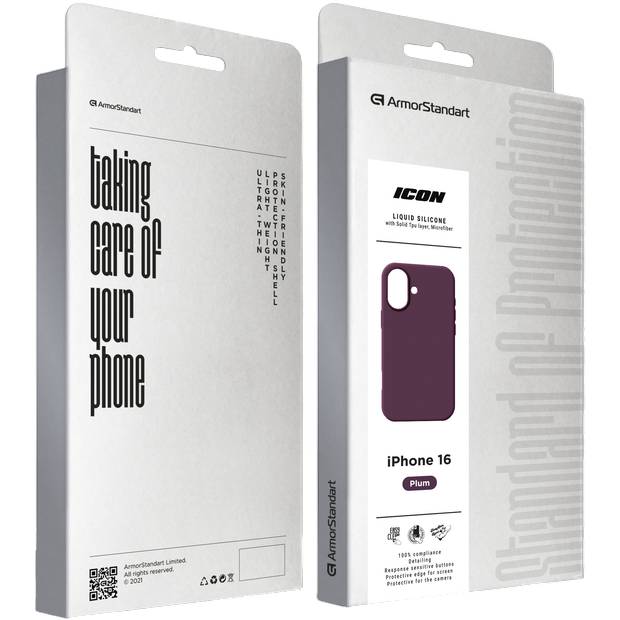 Покупка Чехол ARMORSTANDART ICON2 Case для Apple iPhone 16 Plum (ARM81297)