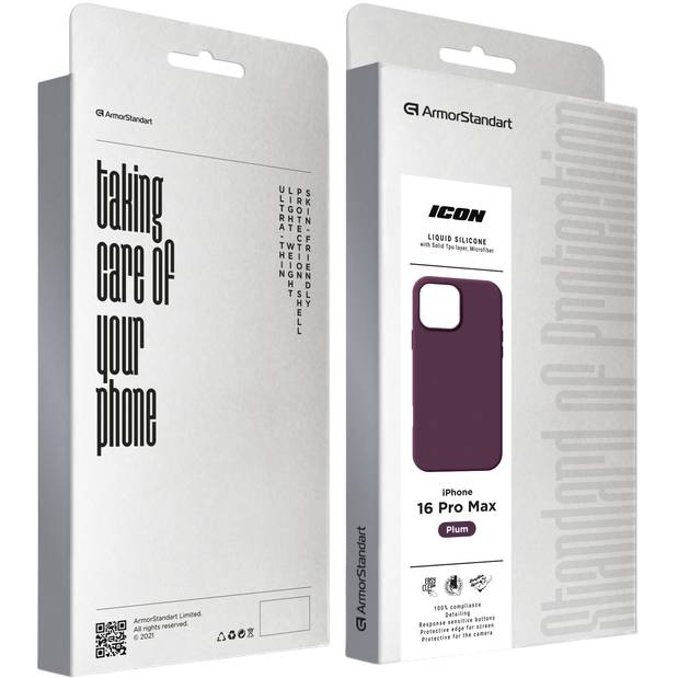 Покупка Чехол ARMORSTANDART ICON2 Case для Apple iPhone 16 Pro Max Plum (ARM81307)