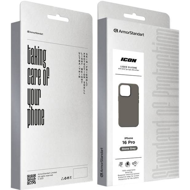 Покупка Чохол ARMORSTANDART ICON2 Case для Apple iPhone 16 Pro Stone Grey (ARM81301)