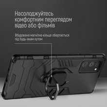 Чехол COLORWAY AntiShock Magnet Ring для Samsung Galaxy S25+ Black (CW-CAMRSG936-BK)