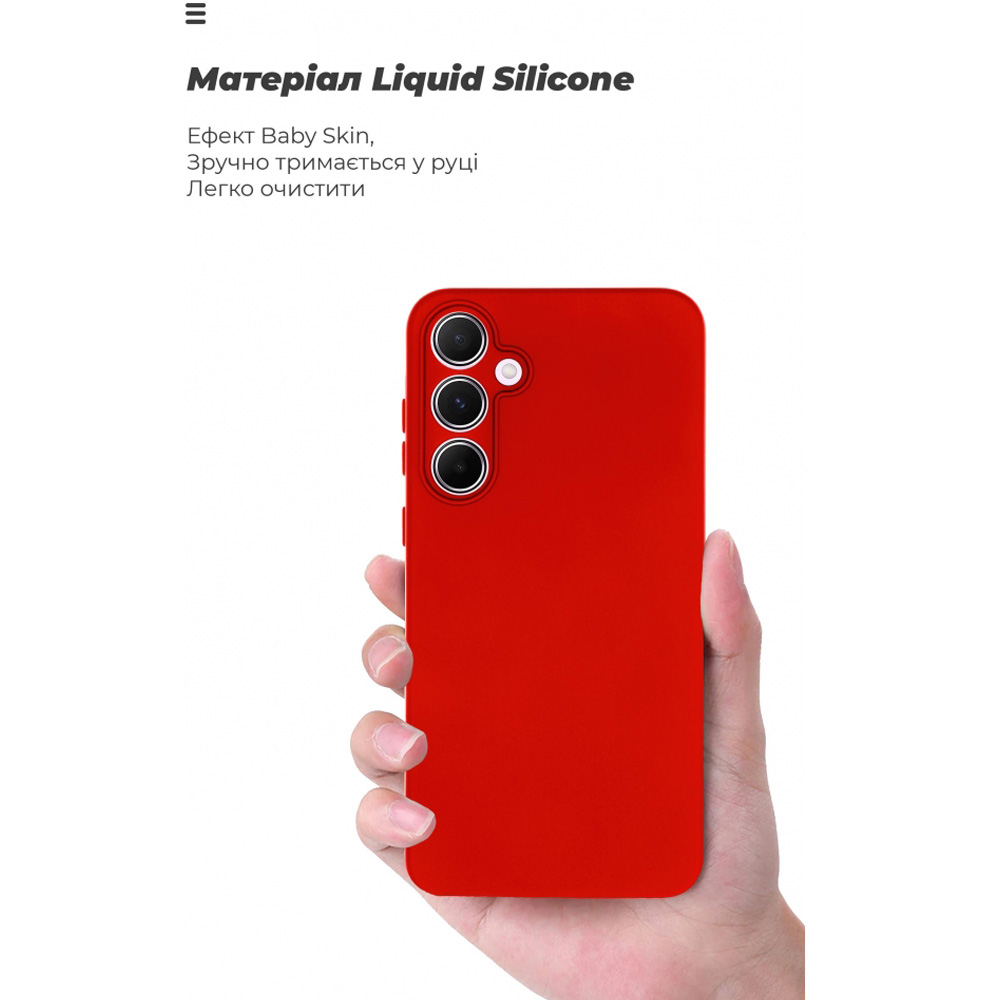 Фото Чехол ARMORSTANDART ICON для Samsung Galaxy A55 5G (A556) Camera Cover Red (ARM83169)