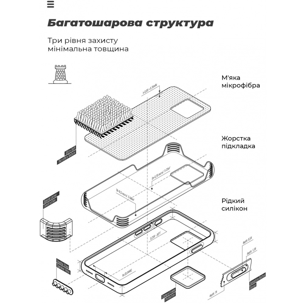 Внешний вид Чехол ARMORSTANDART ICON для Samsung Galaxy A55 5G (A556) Camera Cover Red (ARM83169)