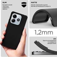 Чохол ARMORSTANDART Matte Slim Fit для Xiaomi Redmi Note 14 5G Black (ARM79724)