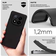 Чохол ARMORSTANDART Matte Slim Fit для Xiaomi Redmi Note 14 Pro+ 5G Camera cover Black (ARM79731)