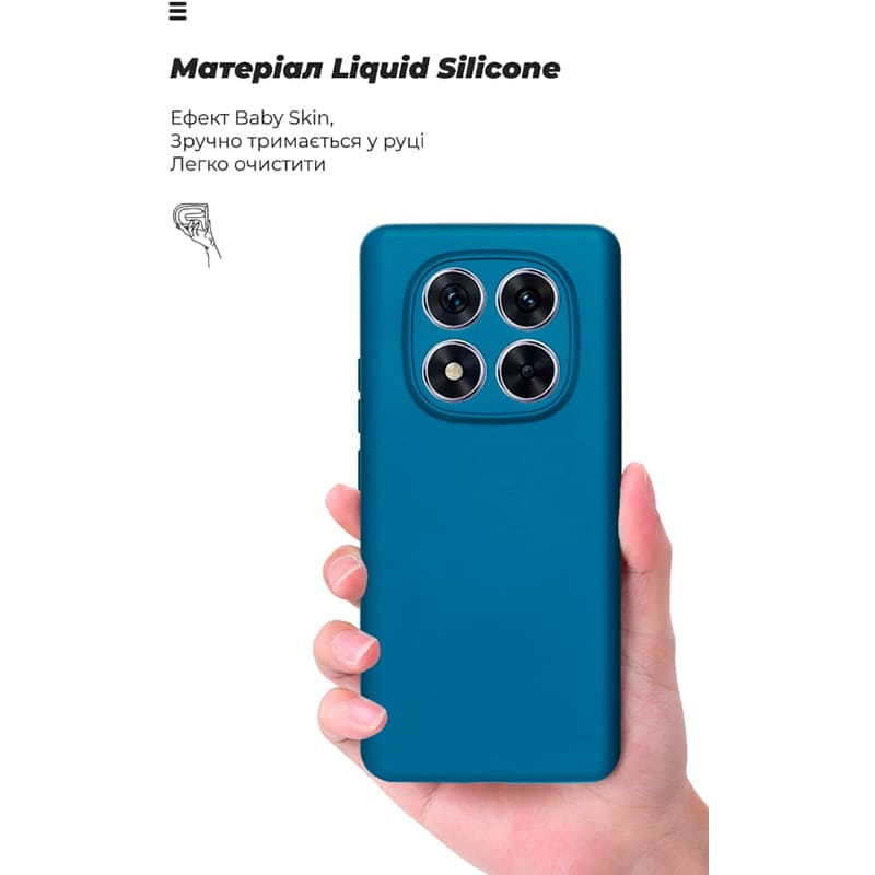 Чехол ARMORSTANDART ICON для Xiaomi Redmi Note 14 Pro 5G/Poco X7 Camera cover Dark Blue (ARM79828) Цвет синий