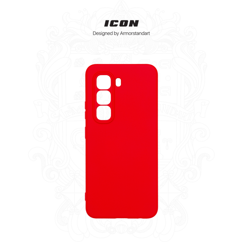 Чехол ArmorStandart ICON для Infinix Hot 50 Pro 4G Camera Cover Red (ARM80974) Материал полиуретан