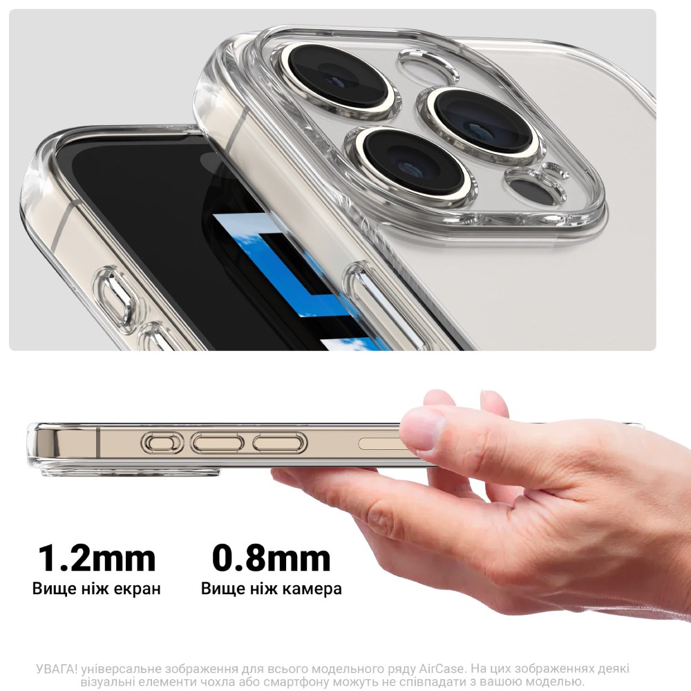 Внешний вид Чехол ARMORSTANDART Air для Samsung A56 5G Camera cover Clear (ARM82586)