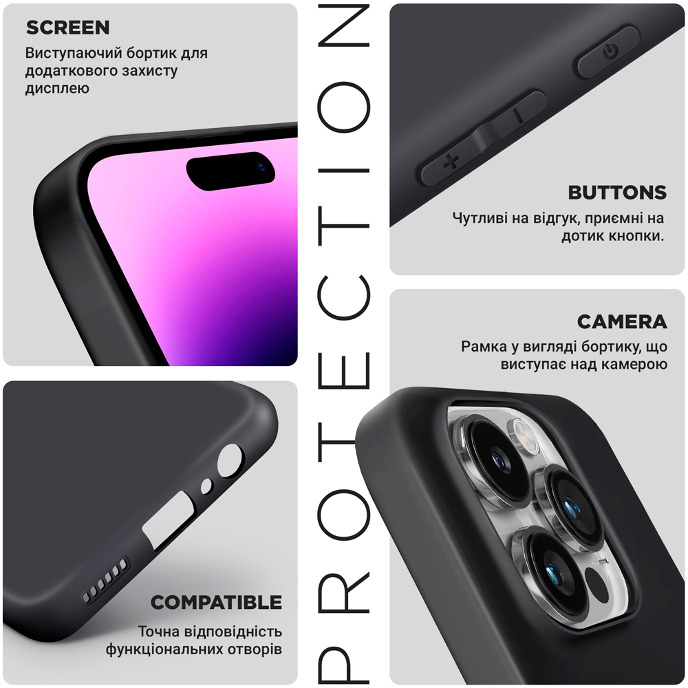 Чехол ARMORSTANDART Matte Slim Fit для Infinix Hot 50 Pro 4G Camera cover Black (ARM80959) Тип чехол-накладка