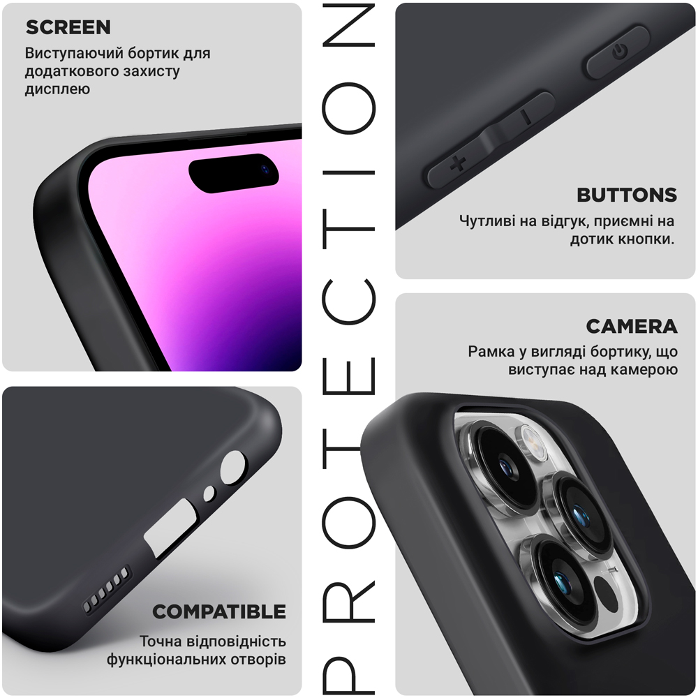 Чехол ARMORSTANDART Matte Slim Fit для Xiaomi Poco X7 Pro Camera cover Black (ARM82740) Цвет черный