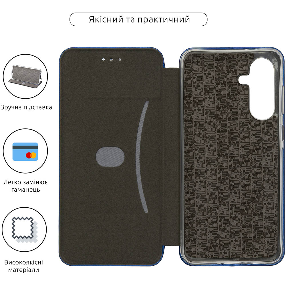 Чохол ARMORSTANDART G-Case для Samsung A36 5G Blue (ARM82174) Тип чохол-книжка