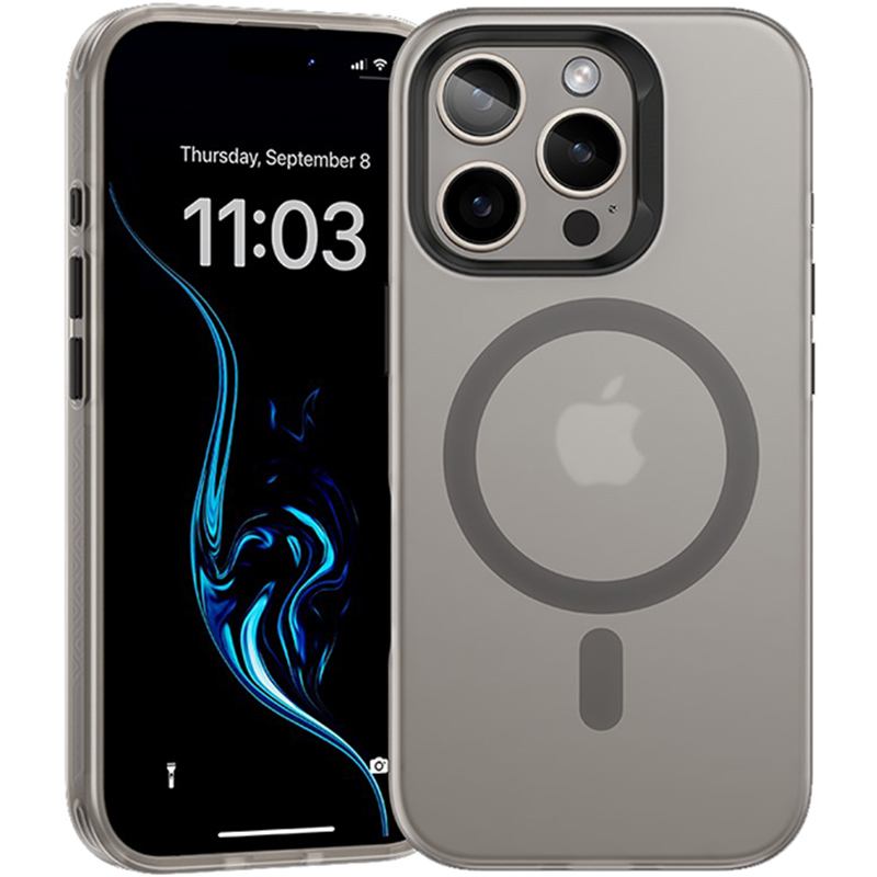 Чехол BENKS для iPhone 16 Pro Max MagClap Lucid Armor Protective Grey (1368606) Тип чехол-накладка