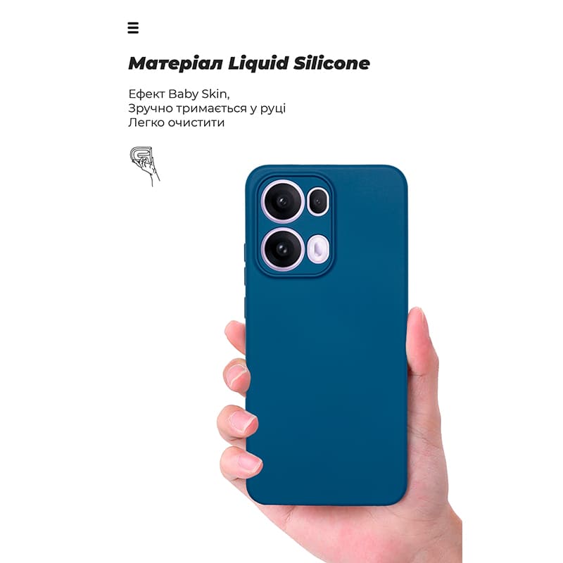 Чохол ARMORSTANDART ICON для OPPO Reno13 Pro 5G Camera cover Blue (ARM81894) Сумісність за моделлю OPPO Reno 13 Pro