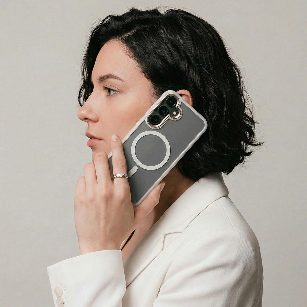 Чехол ARMORSTANDART Unit MagSafe для Samsung Galaxy S25 Plus Matte Clear Silver (ARM82264) Материал пластик