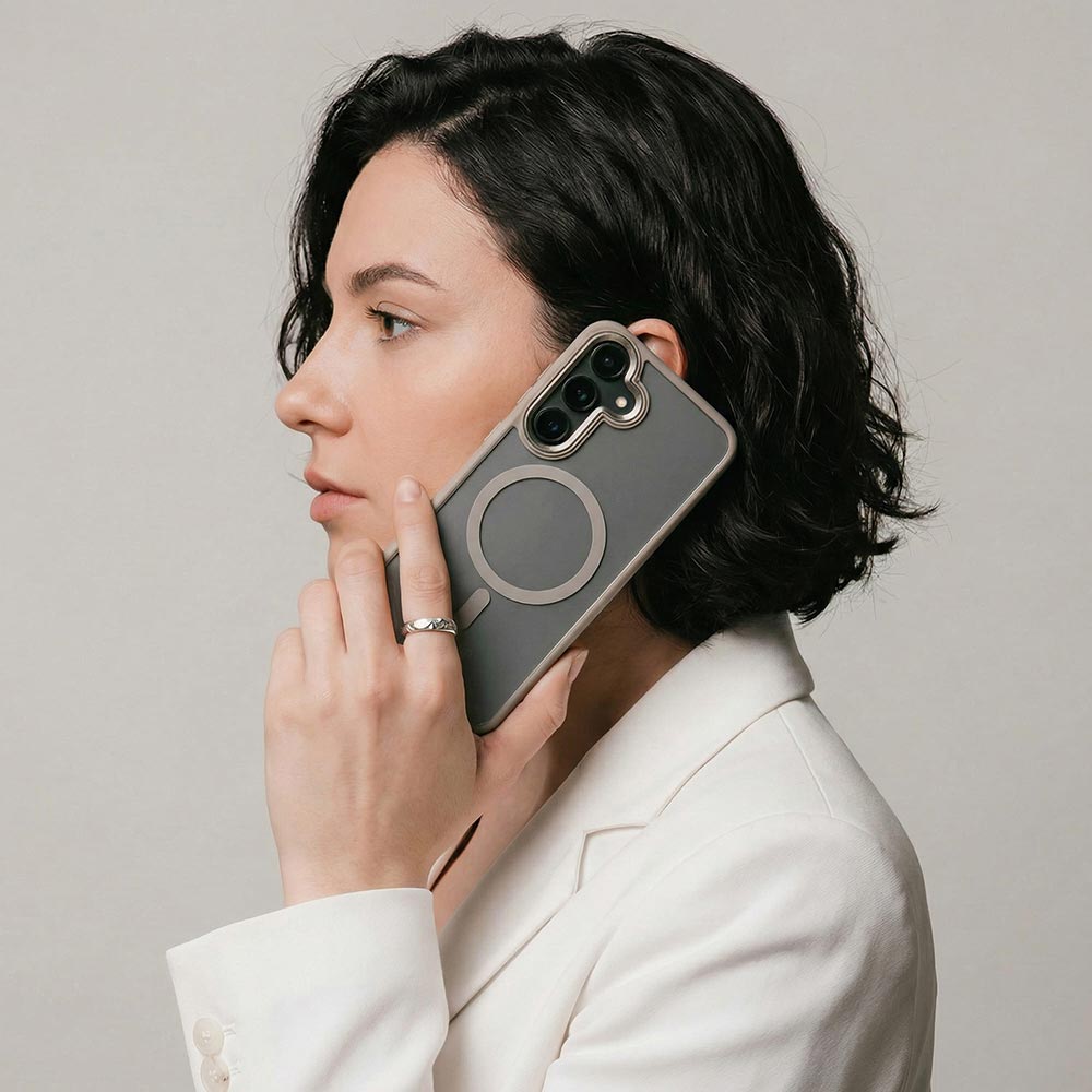 Чехол ARMORSTANDART Unit MagSafe для Samsung Galaxy S25 Plus Titanium Grey (ARM83091) Материал пластик