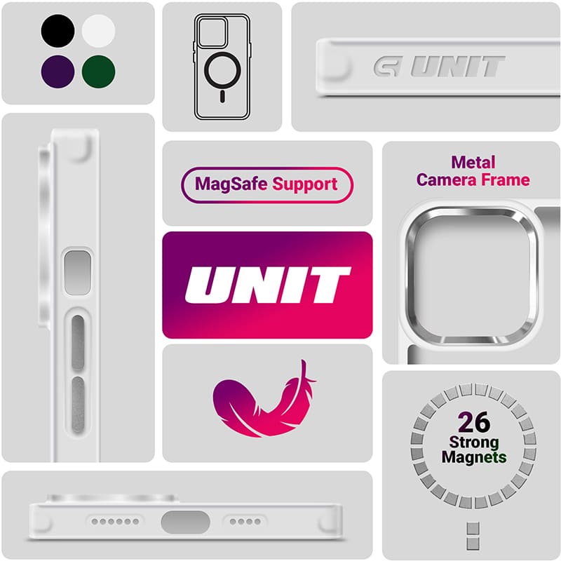 Чохол ARMORSTANDART Unit MagSafe для Samsung Galaxy S25 Ultra Matte Clear Silver (ARM82266) Сумісність за моделлю Samsung Galaxy S25 Ultra