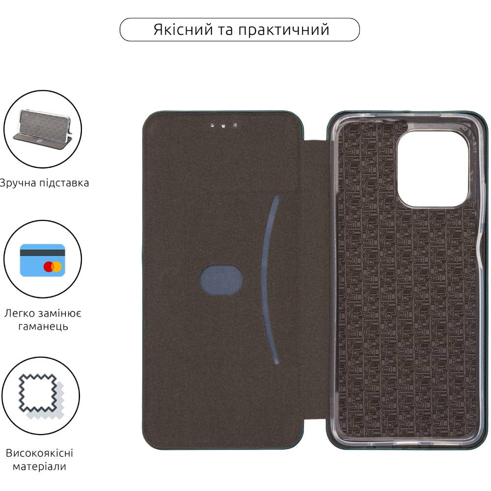 Чехол ArmorStandart G-Case для Motorola G15 Green (ARM83217) Тип чехол-книжка