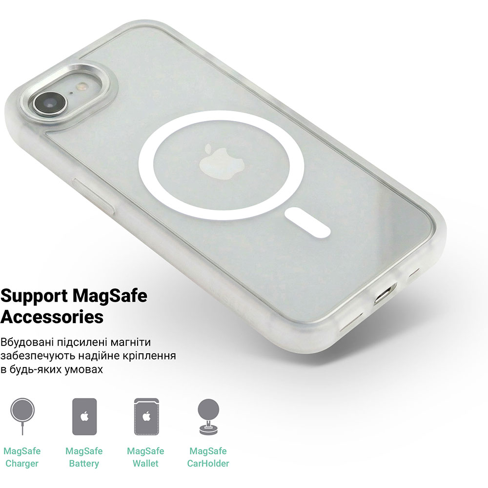 Чохол ARMORSTANDART Unit MagSafe для Apple iPhone 17e/16e Matte Clear (ARM83877) Тип чохол-накладка