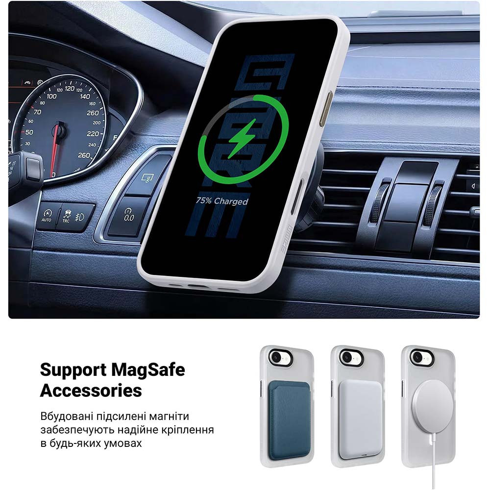 Чохол ARMORSTANDART Uniq MagSafe для Apple iPhone 17e/16e Matte Clear (ARM83873) Тип чохол-накладка