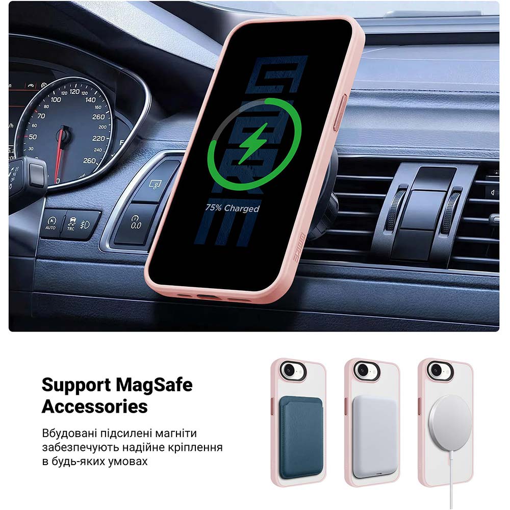 Чохол ARMORSTANDART Uniq MagSafe для Apple iPhone 17e/16e Pale Pink (ARM83871) Тип чохол-накладка