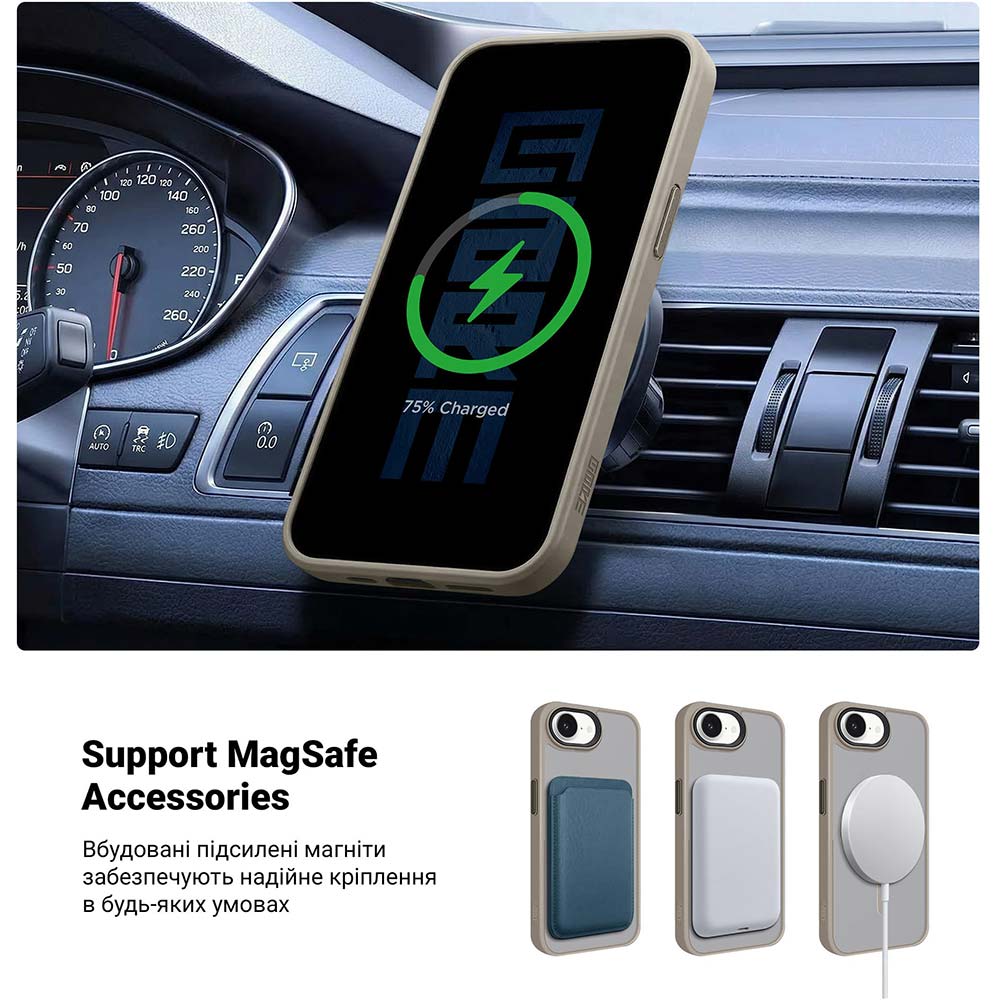 Чохол ARMORSTANDART Uniq MagSafe для Apple iPhone 17e/16e Titanium Grey (ARM83872) Тип чохол-накладка