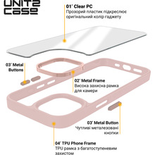 Чехол ARMORSTANDART UNIT2 для Apple iPhone 16e Pale Pink (ARM83853)
