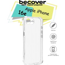 Чехол BECOVER Anti-Shock для Apple iPhone 16e Clear (713236)
