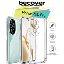 Чехол BECOVER Anti-Shock для Honor 200 Pro Clear (713148)