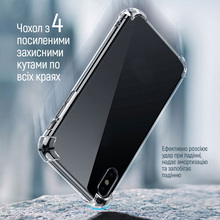Чехол COLORWAY TPU AntiShock для Xiaomi Poco F7 Pro Clear (CW-CTASXPF7P)