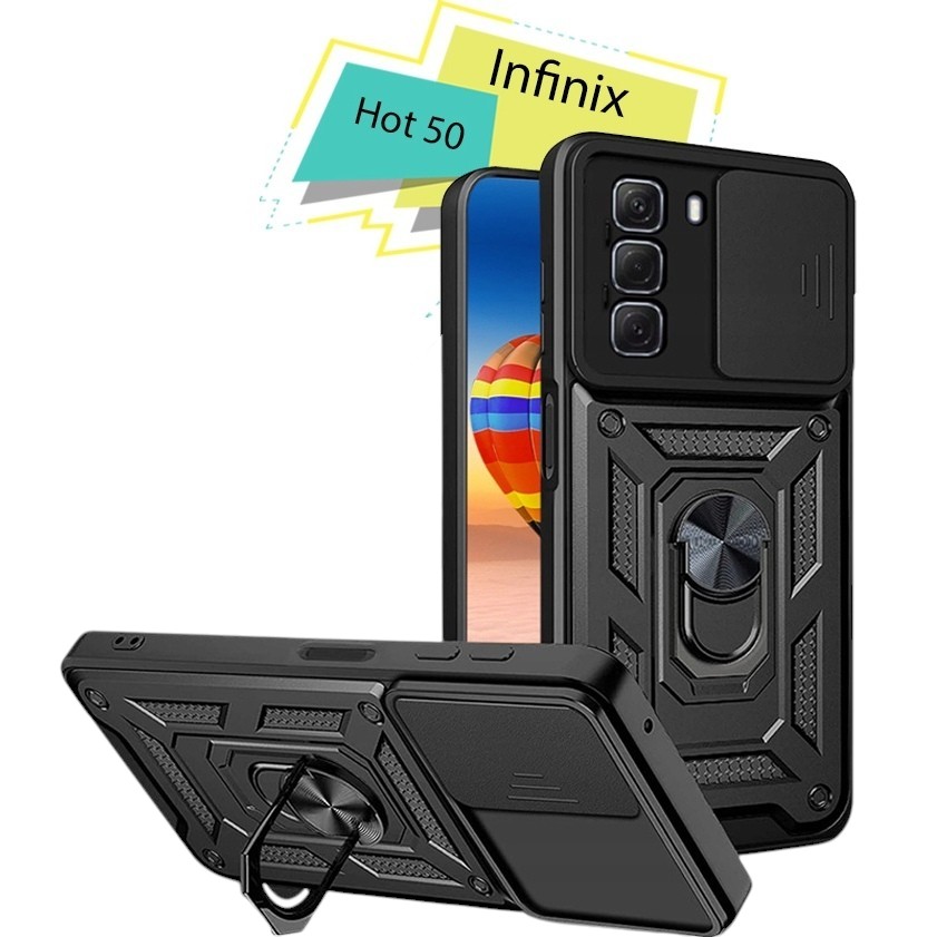 Чохол BECOVER Military для Infinix Hot 50 Black (713046) Сумісність за моделлю Infinix Hot 50