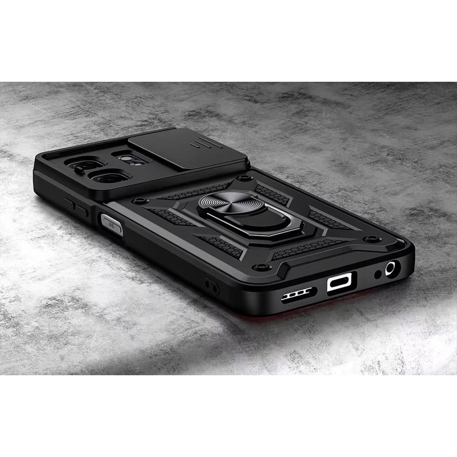 Зовнішній вигляд Чохол BECOVER Military для Infinix Hot 50i Black (713047)