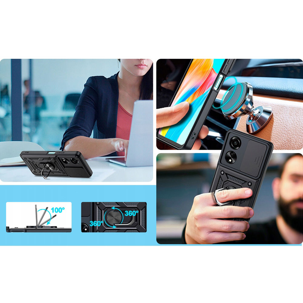 Чехол BECOVER Military для Oppo A60 Black (713078) Материал металл
