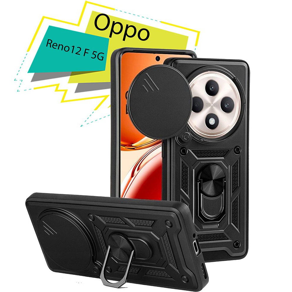 Чехол BECOVER Military для Oppo Reno12 F 5G Black (713079) Цвет черный