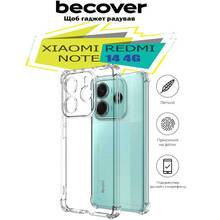 Чехол BECOVER Anti-Shock для Xiaomi Redmi Note 14 4G Clear (713035)