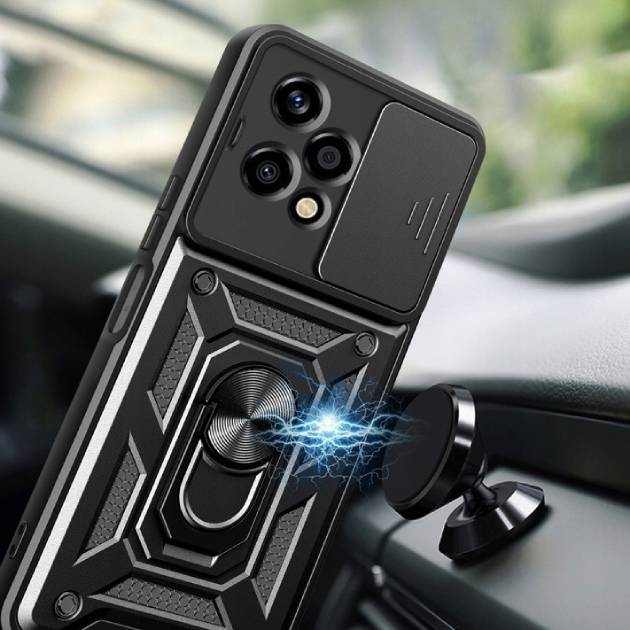 Чохол BECOVER Military для Honor 200 Lite Black (713044) Матеріал метал