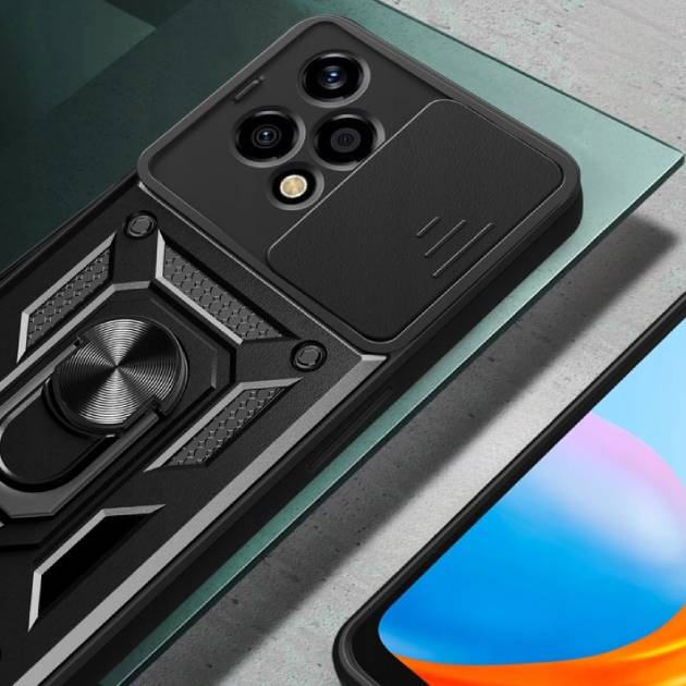 Зовнішній вигляд Чохол BECOVER Military для Honor 200 Lite Black (713044)