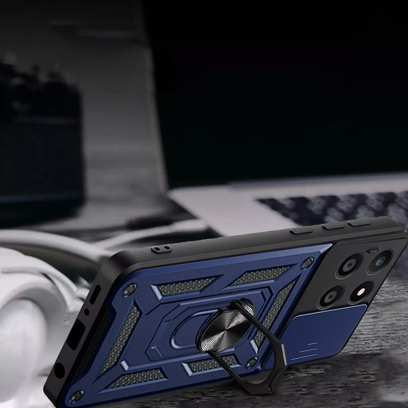Чохол BECOVER Military для Motorola Moto G75 Blue (713061) Матеріал силікон