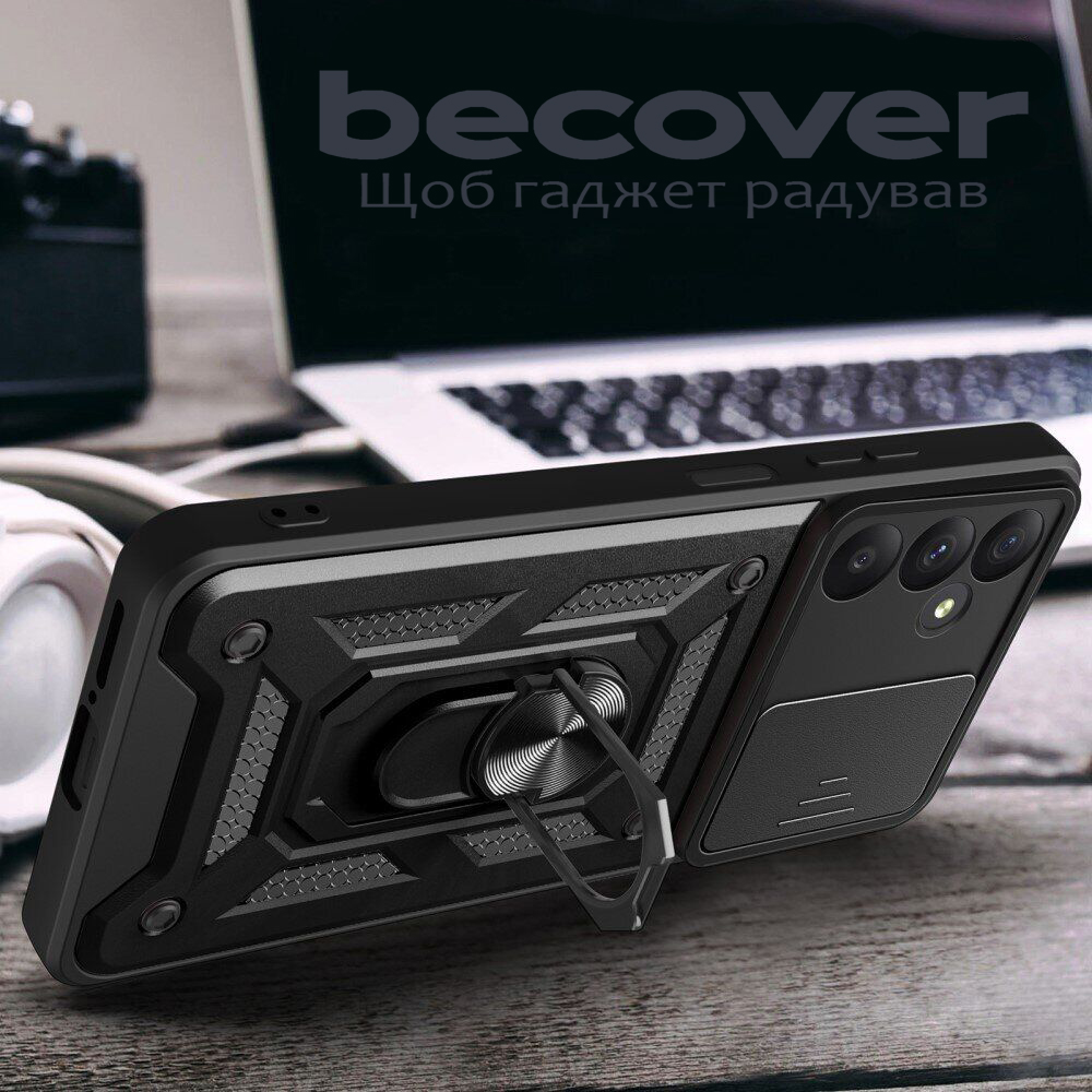 Чехол BECOVER Military для Samsung Galaxy A36 SM-A366 Black (712863) Материал силикон