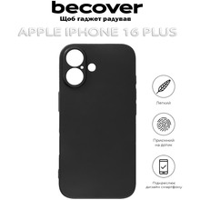 Чохол BECOVER Apple iPhone 16 Plus Black (712276)