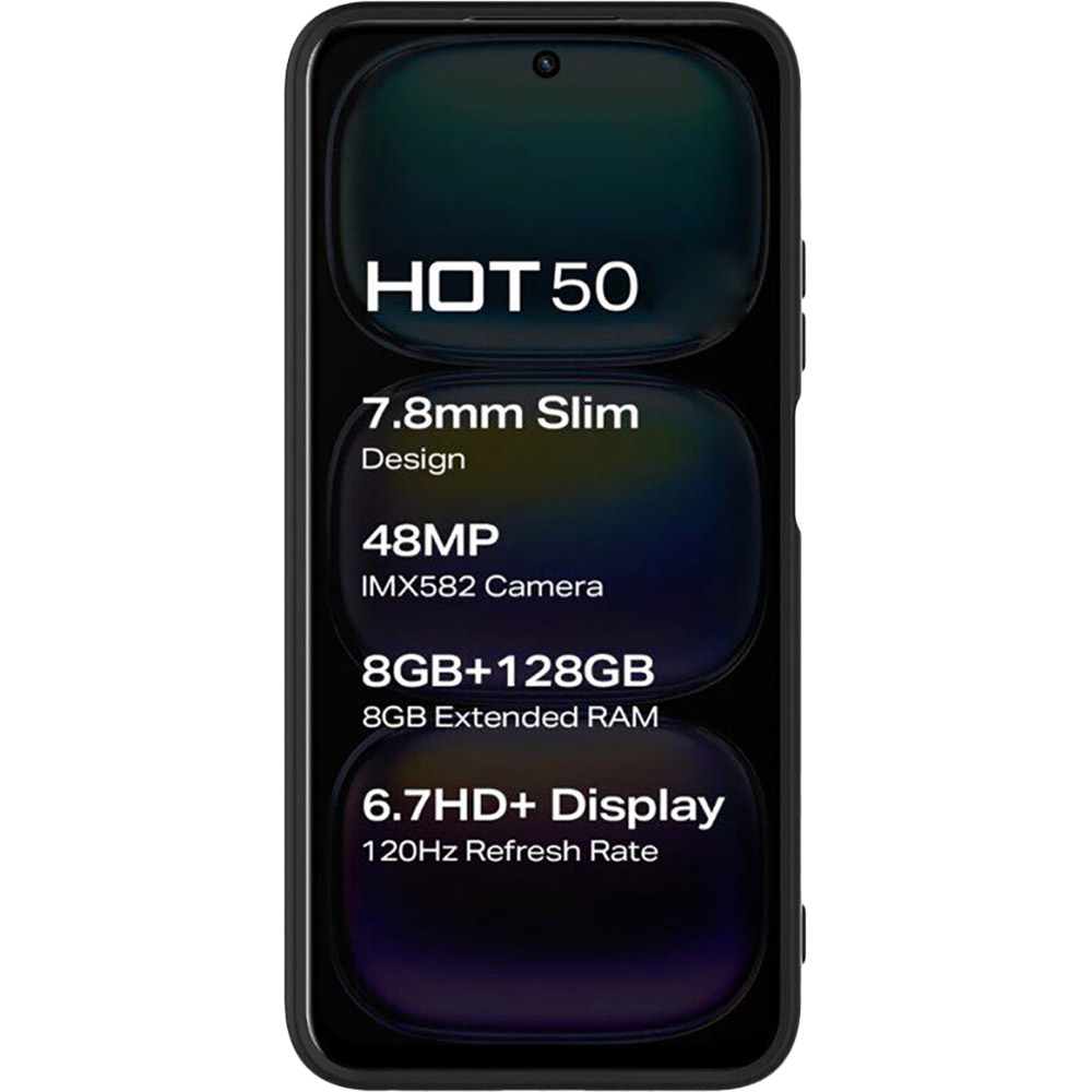 Чехол BECOVER Infinix Hot 50 (X6720) Black (712282) Тип чехол-накладка