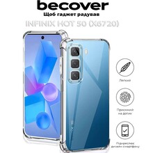Чохол BECOVER Anti-Shock для Infinix Hot 50 (X6720) Clear (712306)